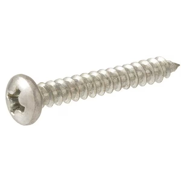 #8 x 1/2 in. Phillips Pan Head Zinc Plated Sheet Metal Screw, 100PK, Everbilt, Mfr#: 801582